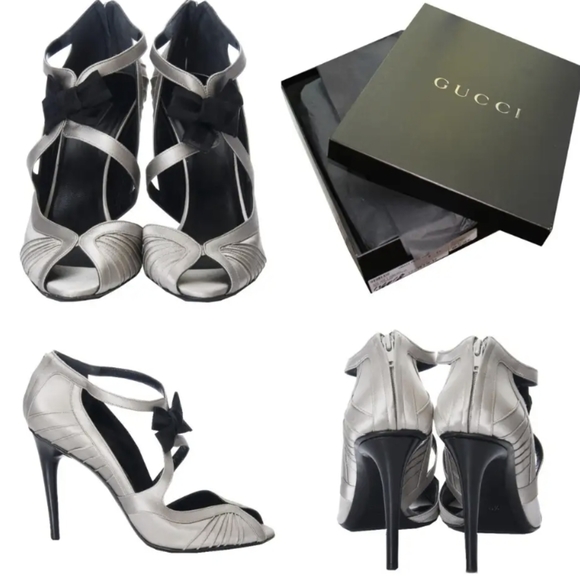Gucci Shoes - New Tom Ford for Gucci Satin Runway Sarah Jessica Parker Heels Pumps Sz 9.5